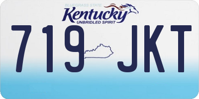 KY license plate 719JKT