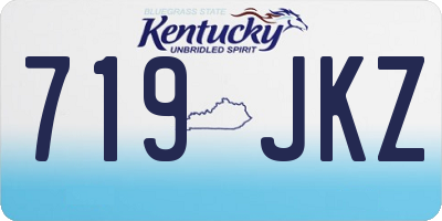 KY license plate 719JKZ
