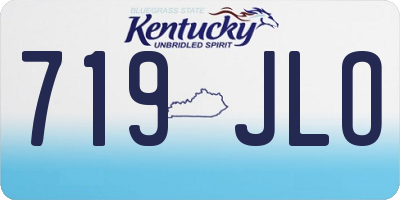 KY license plate 719JLO