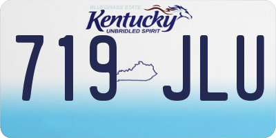 KY license plate 719JLU