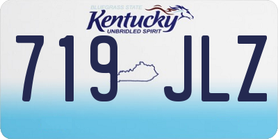 KY license plate 719JLZ