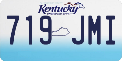 KY license plate 719JMI