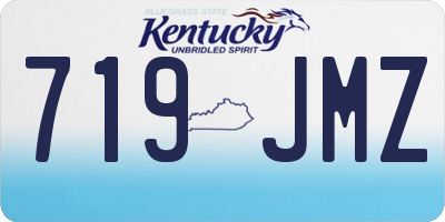 KY license plate 719JMZ