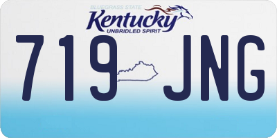 KY license plate 719JNG