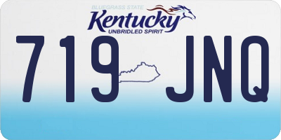 KY license plate 719JNQ