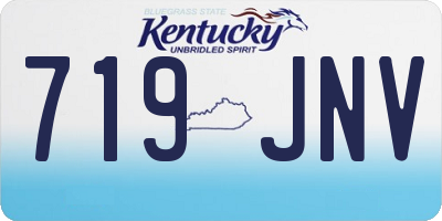 KY license plate 719JNV