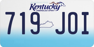 KY license plate 719JOI