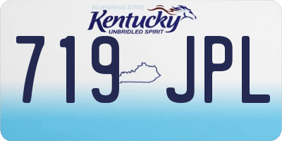 KY license plate 719JPL