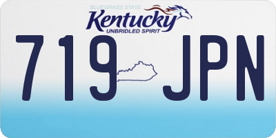 KY license plate 719JPN
