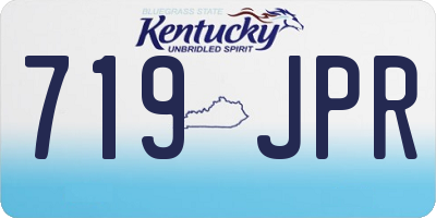 KY license plate 719JPR