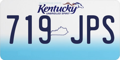 KY license plate 719JPS