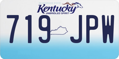 KY license plate 719JPW