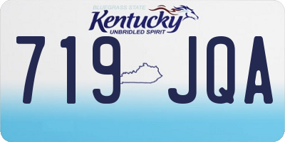 KY license plate 719JQA
