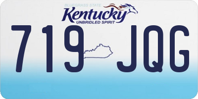 KY license plate 719JQG