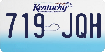 KY license plate 719JQH