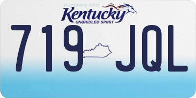 KY license plate 719JQL