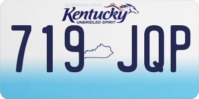KY license plate 719JQP
