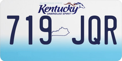 KY license plate 719JQR