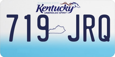 KY license plate 719JRQ