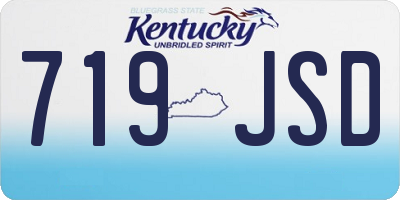 KY license plate 719JSD