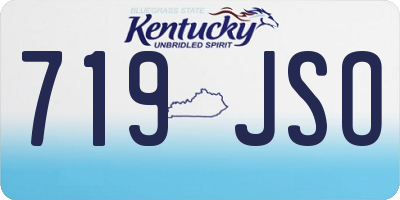 KY license plate 719JSO