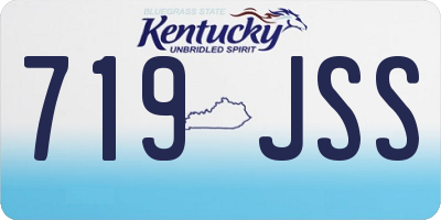 KY license plate 719JSS