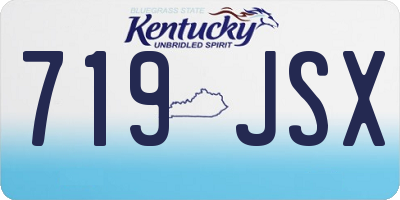 KY license plate 719JSX