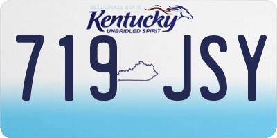 KY license plate 719JSY