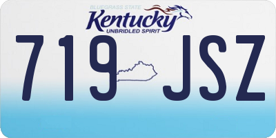 KY license plate 719JSZ