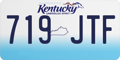 KY license plate 719JTF