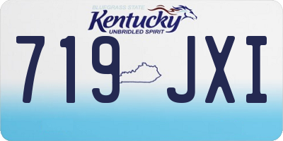 KY license plate 719JXI