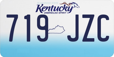 KY license plate 719JZC