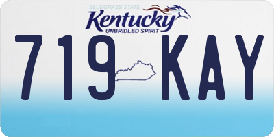 KY license plate 719KAY