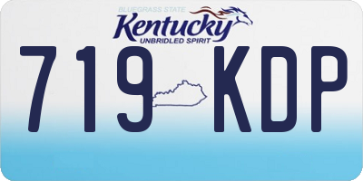 KY license plate 719KDP