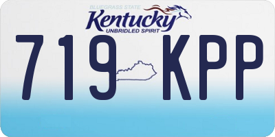 KY license plate 719KPP