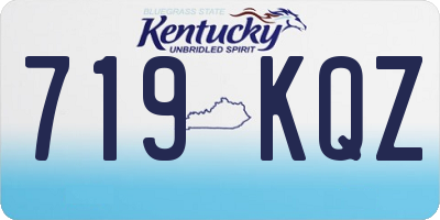 KY license plate 719KQZ