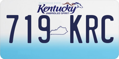 KY license plate 719KRC