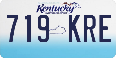 KY license plate 719KRE