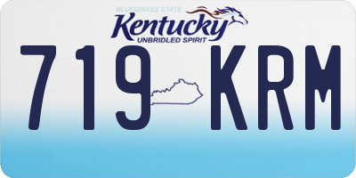 KY license plate 719KRM
