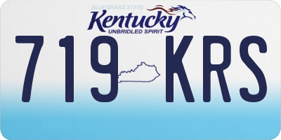 KY license plate 719KRS