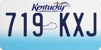 KY license plate 719KXJ