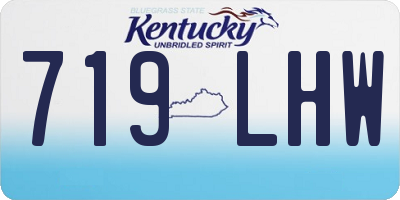 KY license plate 719LHW