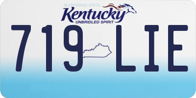 KY license plate 719LIE