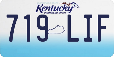 KY license plate 719LIF