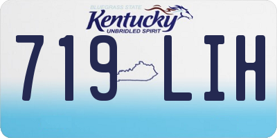 KY license plate 719LIH