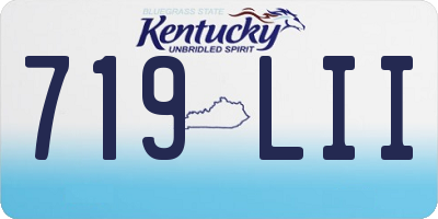 KY license plate 719LII