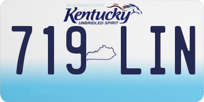 KY license plate 719LIN