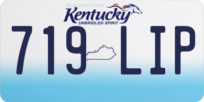 KY license plate 719LIP