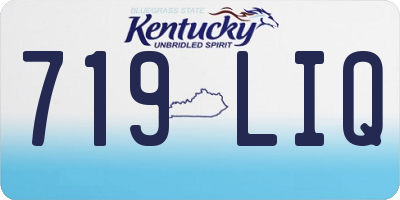 KY license plate 719LIQ