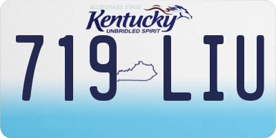 KY license plate 719LIU